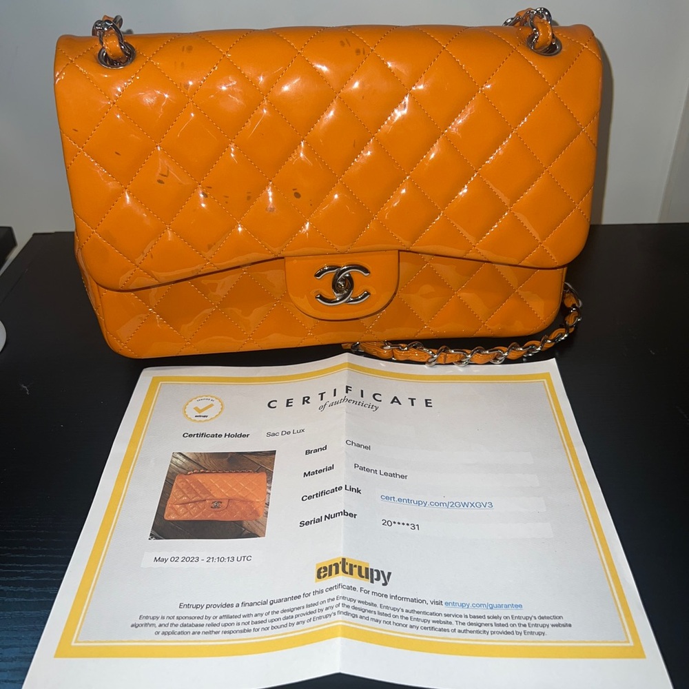 Chanel TIMELESS/CLASSIQUE PATENT LEATHER HANDBAG